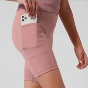 Athleta Girl Stash Your Treasures Bike Short in Grecian Rose Pink